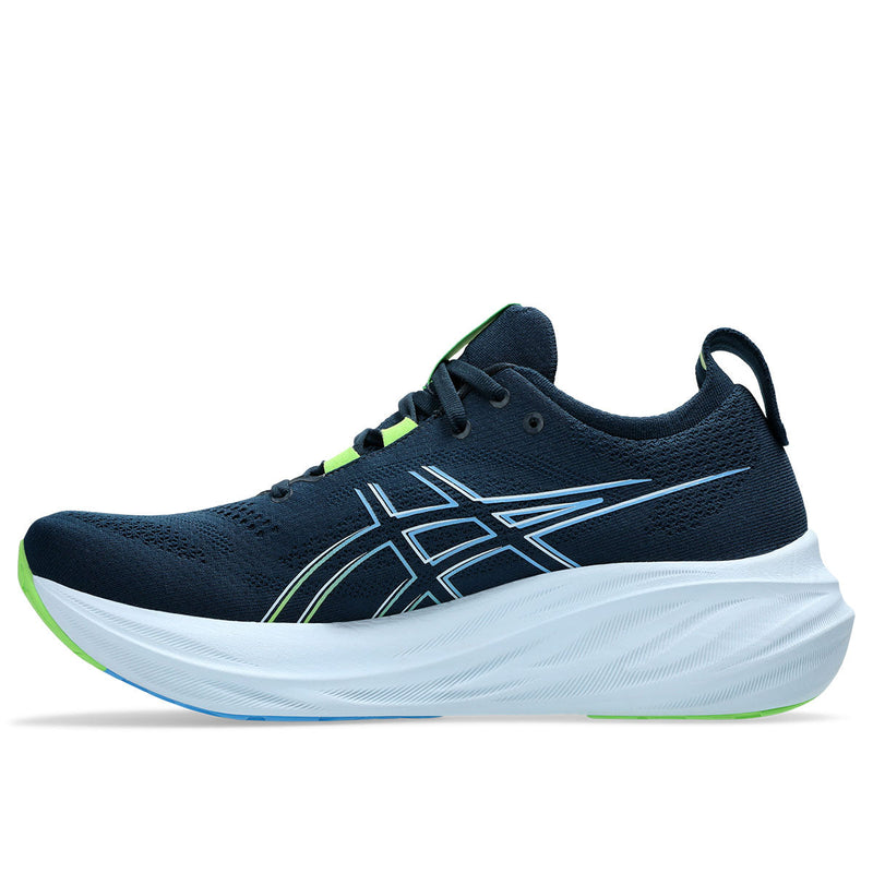 ASICS GEL NIMBUS 26 MEN BLUE LIME ג'ל נימבוס 26 לגברים