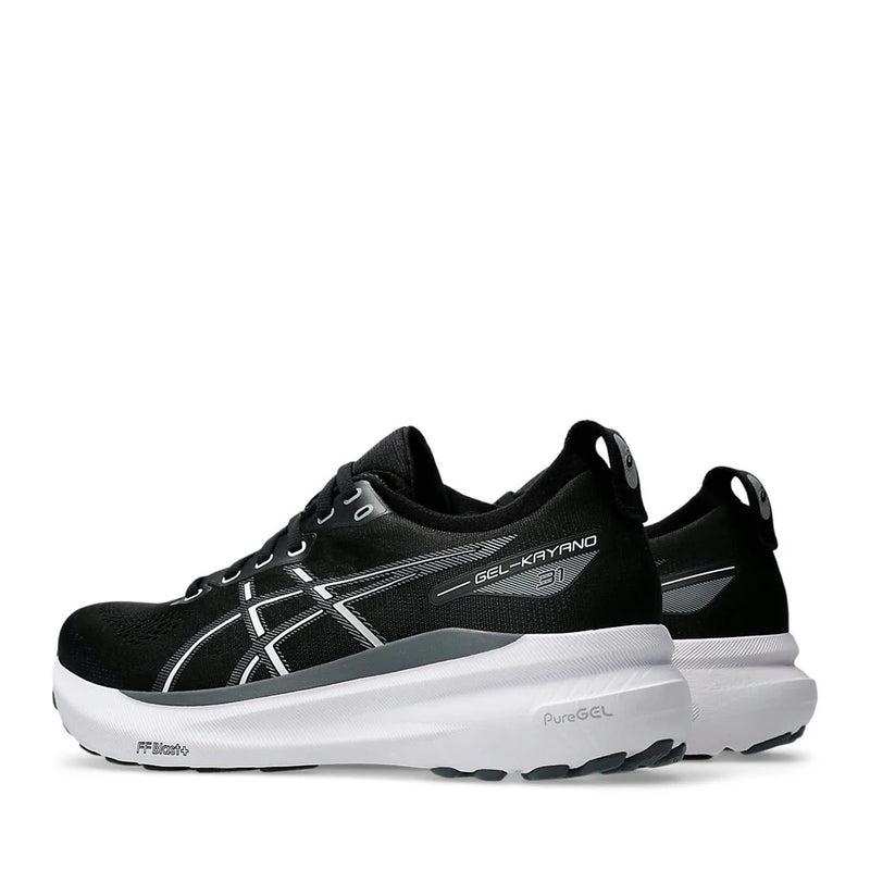 Asics Gel Kayano 31 (4E) Men Black white אסיקס קיאנו 31 נעלי ריצה רחבות במיוחד לגברים