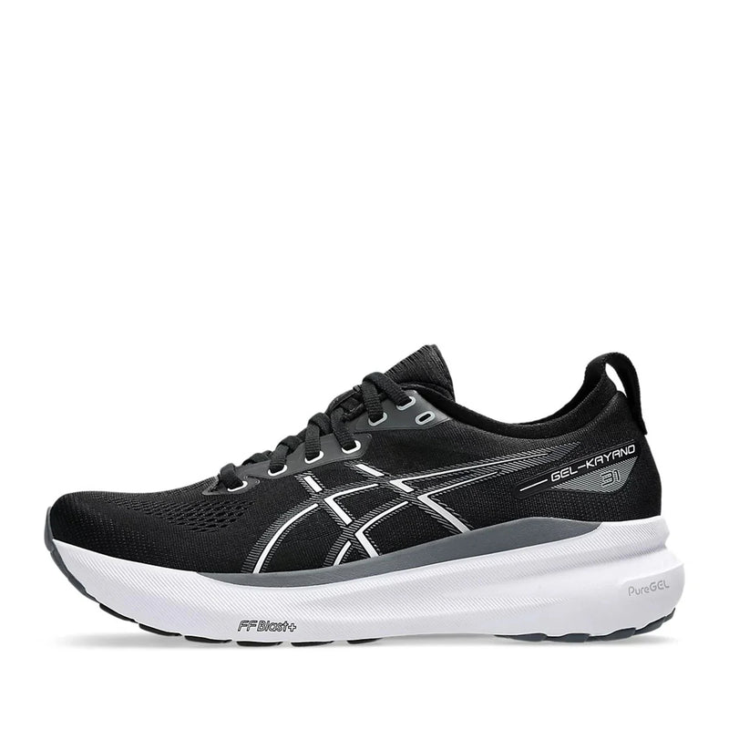 Asics Gel Kayano 31 (4E) Men Black white אסיקס קיאנו 31 נעלי ריצה רחבות במיוחד לגברים