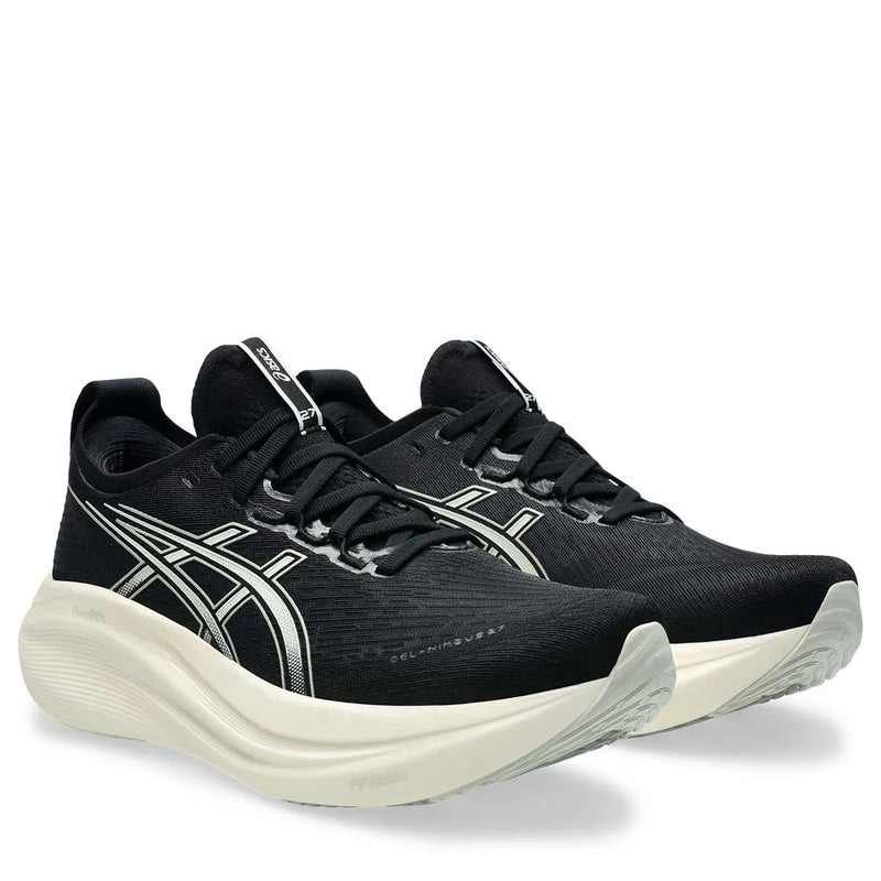 Asics Gel Nimbus 27 Men 2E Black Lake Grey נעלי ריצה רחבות לגברים