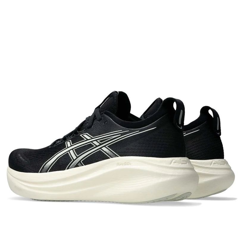 Asics Gel Nimbus 27 Men 2E Black Lake Grey נעלי ריצה רחבות לגברים