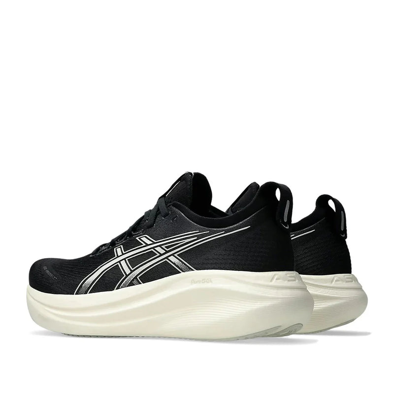 Asics Gel Nimbus 27 Men Black lake grey אסיקס נימבוס 27 נעלי ריצה לגברים