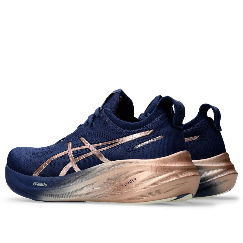 Asics Gel Nimbus 26 Platinum Blue Expanse Rose Gold ג'ל נימבוס 26 פלטינום נשים