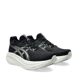 Asics Gel Nimbus 27 Women Black white אסיקס נימבוס נעלי ריצה לנשים