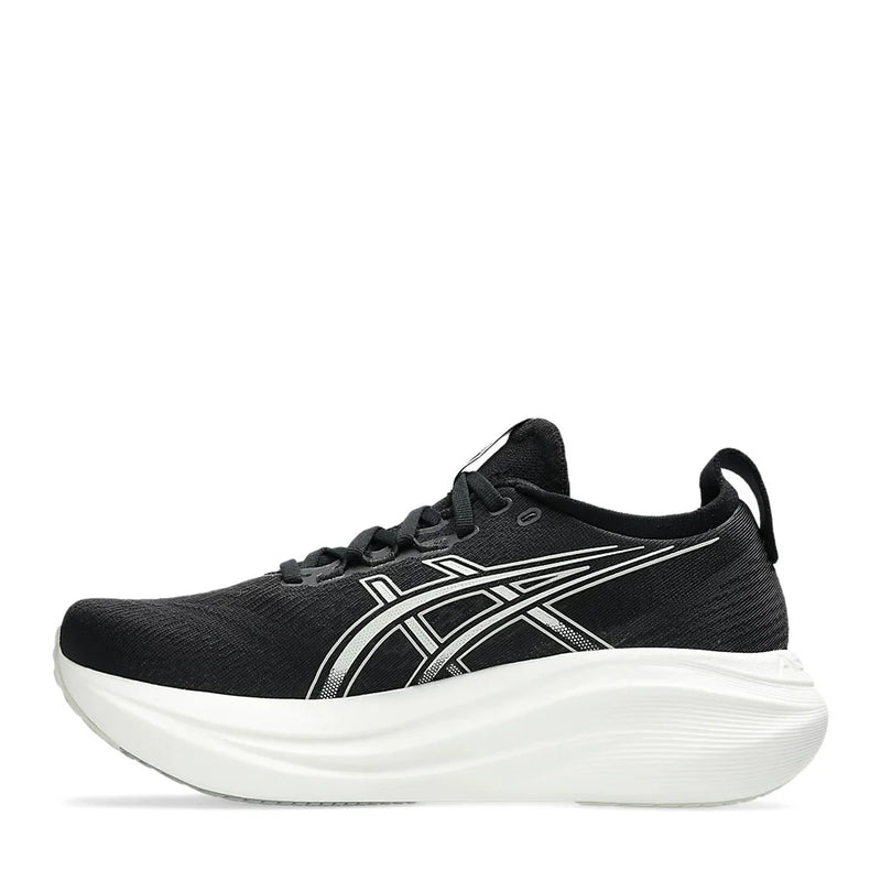 Asics Gel Nimbus 27 Women Black white אסיקס נימבוס נעלי ריצה לנשים