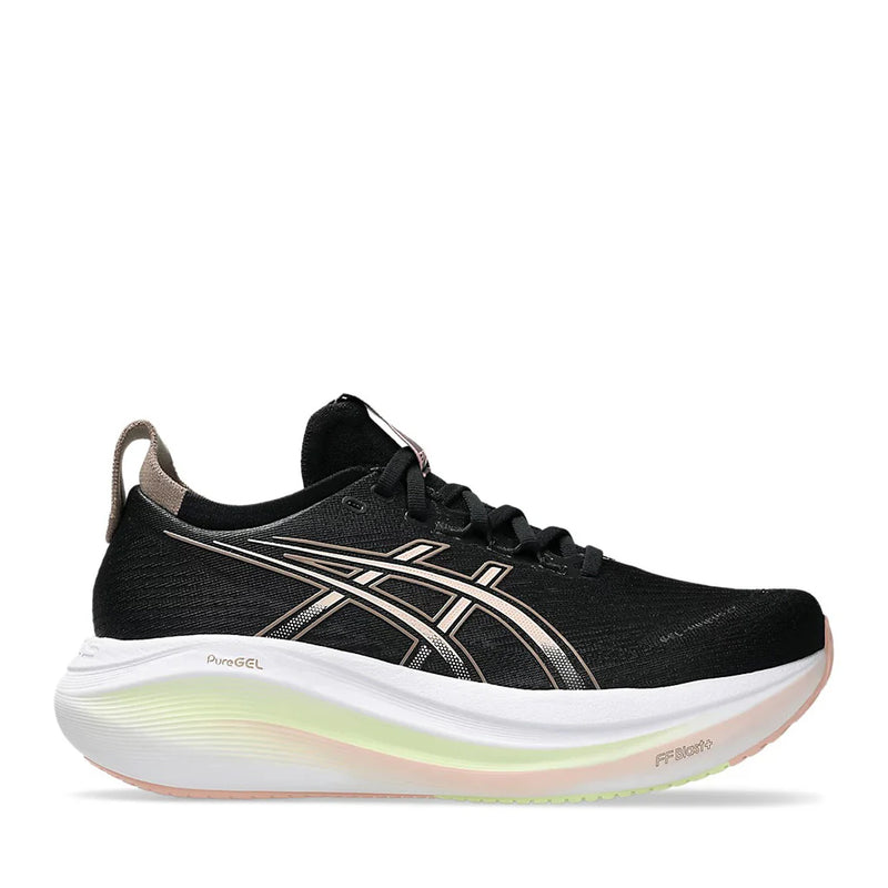 Asics Gel Nimbus 27 Black/Breeze Women אסיקס נימבוס 27 נעלי ריצה לנשים