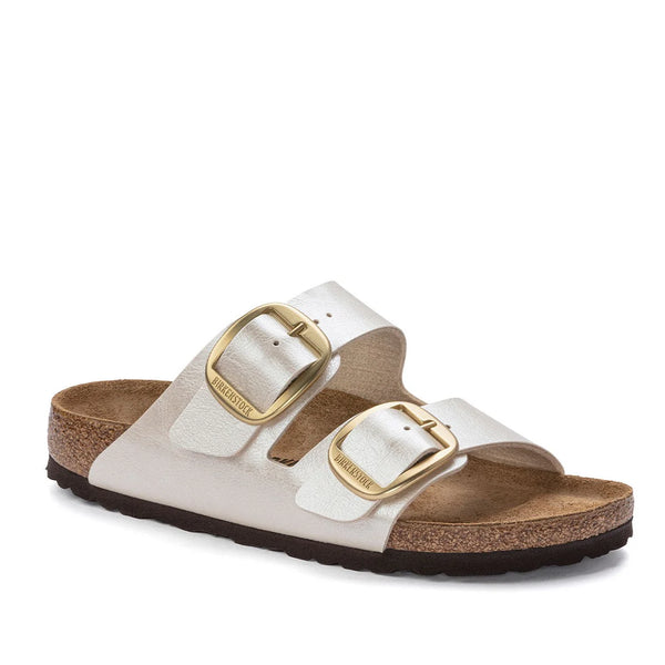 Birkenstock Arizona Big Buckle Graceful Pearl White  בירקנשטוק כפכפי נשים לבן פנינה