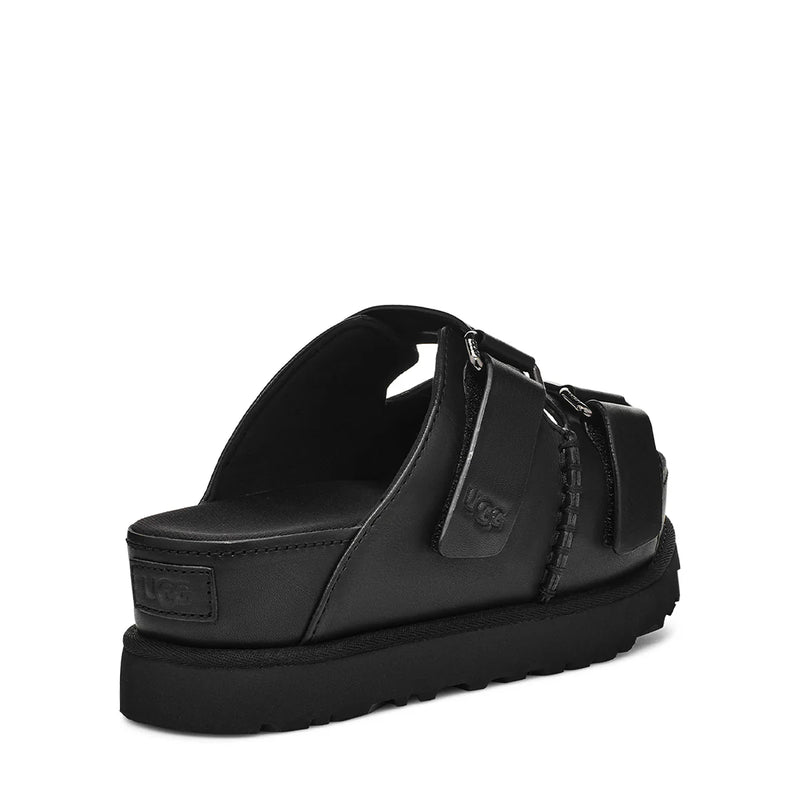 UGG Goldenstar Hi Slide Black כפכפי נשים גולדנסטאר היי סלייד שחור