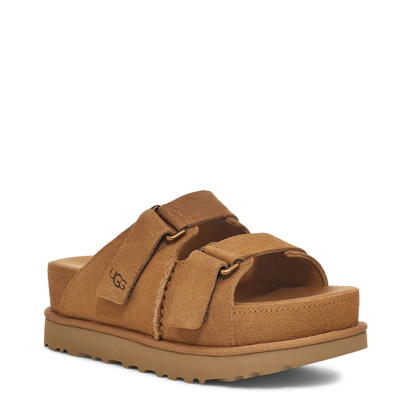 UGG Goldenstar Hi Slide Chestnut כפכפי נשים גולדנסטאר היי סלייד חום