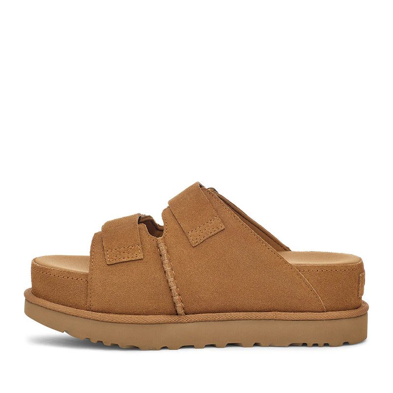 UGG Goldenstar Hi Slide Chestnut כפכפי נשים גולדנסטאר היי סלייד חום