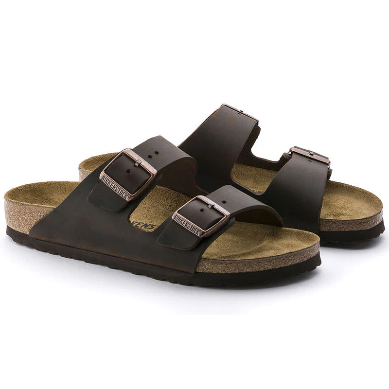 Birkenstock Arizona Leather Habana בירקנשטוק כפכפי גברים אריזונה חום