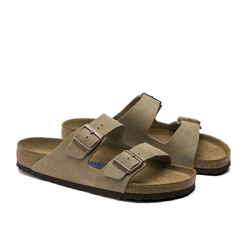 בירקנשטוק כפכפי יוניסקס אריזונה בז Birkenstock Arizona Taupe Suede Soft