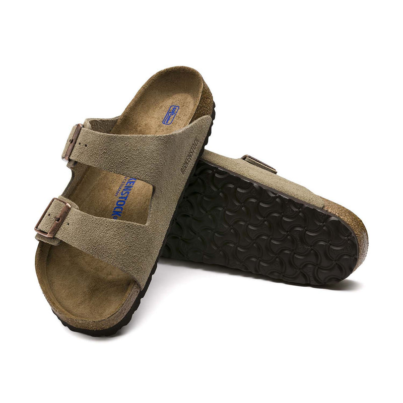 בירקנשטוק כפכפי יוניסקס אריזונה בז Birkenstock Arizona Taupe Suede Soft