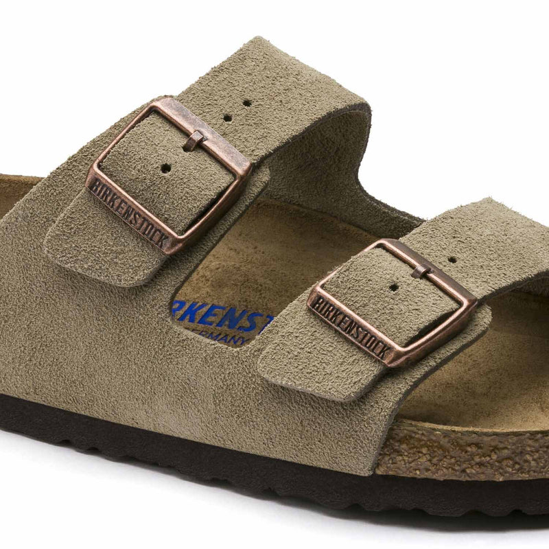 בירקנשטוק כפכפי יוניסקס אריזונה בז Birkenstock Arizona Taupe Suede Soft