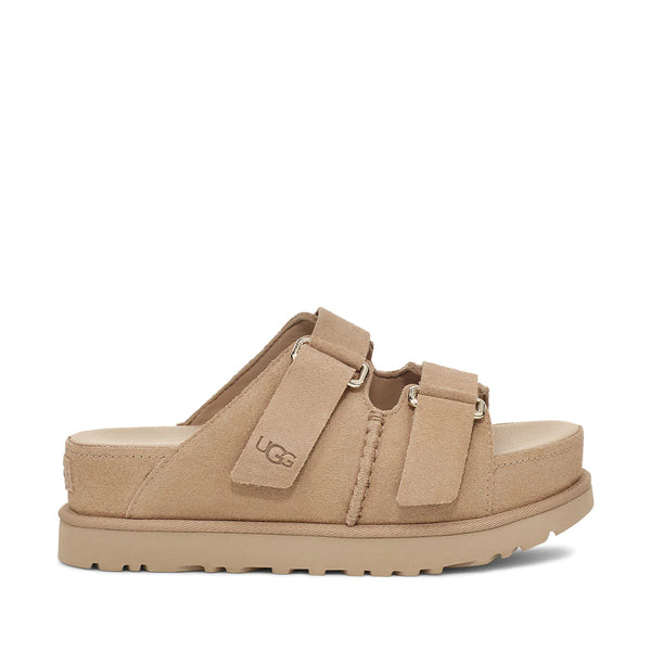 UGG Goldenstar Hi Slide Sand כפכפי נשים גולדנסטאר היי סלייד סנד