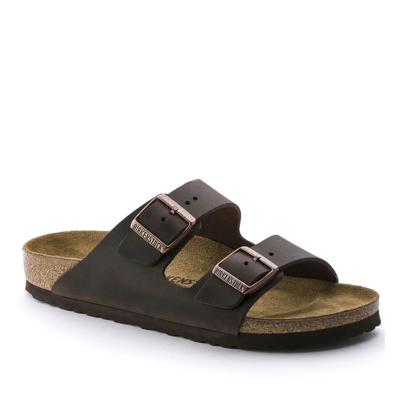 Birkenstock Arizona Leather Habana בירקנשטוק כפכפי גברים אריזונה חום