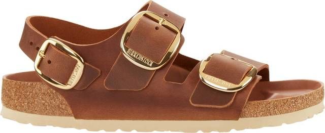 Birkenstock Milano Big Buckle Cognac  בירקנשטוק מילאנו סנדלי נשים קוניאק