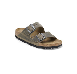 Birkenstock Arizona BS Oiled Leather - Faded Khaki כפכפי גברים