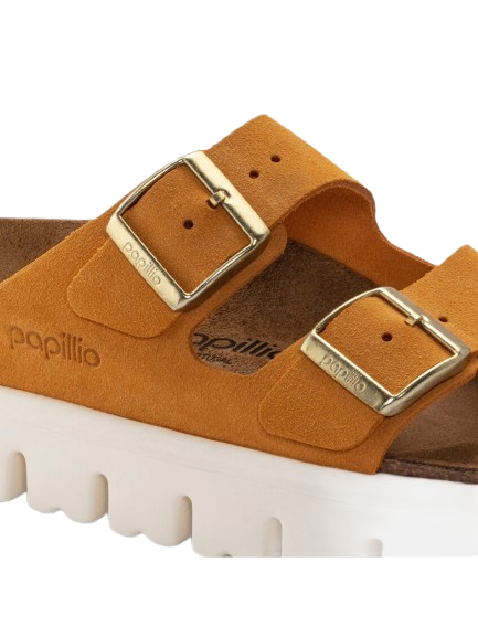 Birkenstock Arizona PAP Chunky  בירקנשטוק כפכפי נשים חרדל אריזונה פאפ