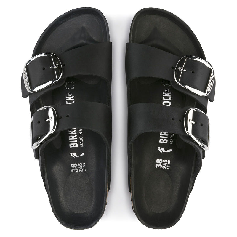 בירקנשטוק כפכפי נשים אריזונה אבזם שחור Birkenstock Arizona Black Big Buckel (4537498566730)